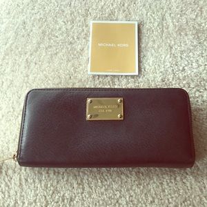 Michael Kors Black Pebbled Leather Wallet